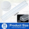 Innconee 50 Pcs Polycarbonate Greenhouse Panels U Connector Profile U