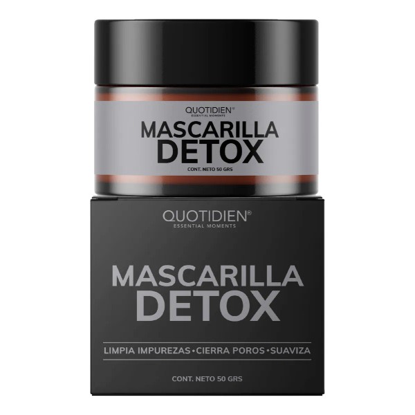 Mascarilla Facial Detox 50 g • Carbón Activado + Arcillas Puras