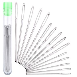 Tapestry Needles - 15 Pcs - Large Eye Blunt Sewing Needles 3 Sizes 2, 1.8 and 1.5 inches for Crochet and Craft Projects