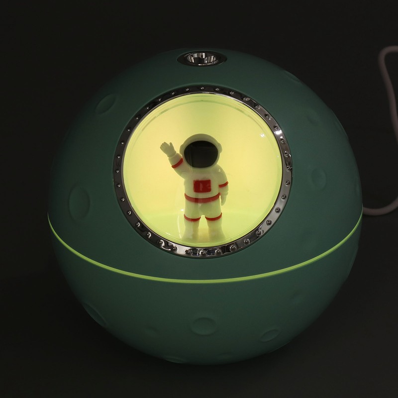 Space Capsule Humidifier 2 Gears Adjustable 300ml Quiet Cute Astronaut