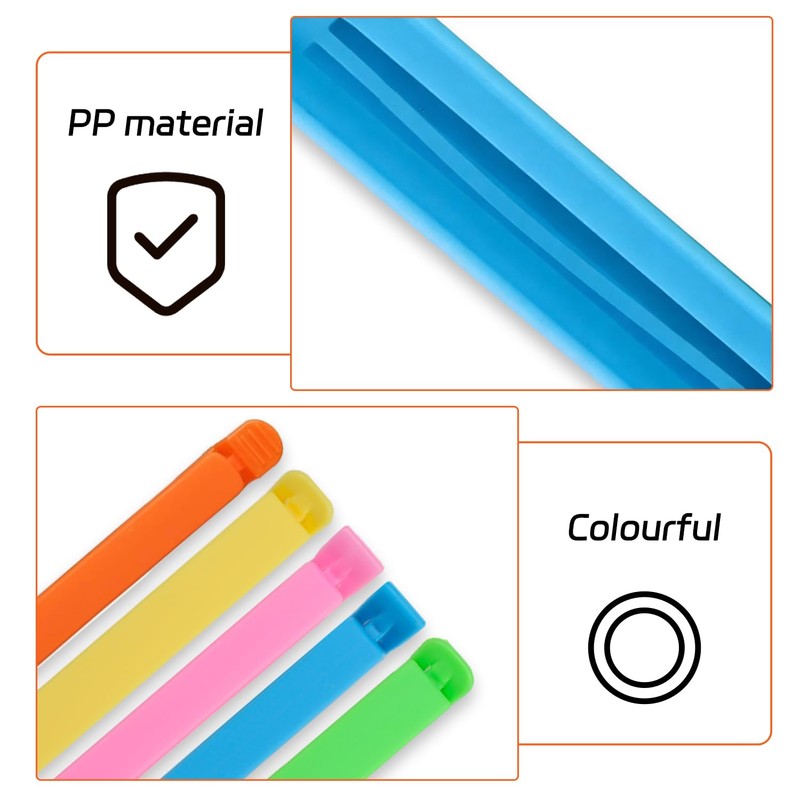 JiuXinYuKeJi 48 Pcs Food Clips,Bag Sealing Clips,Multi Colors