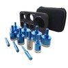 Tile Hole Saw Kit Diamond- BRSCHNITT 11pcs Diamond Core Drill