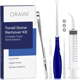 ORAVIX Purulent Plug Removal Kit, Tonsils Stinky Balls, For Home Use, Oral Cleansing, Self-Care, For Those Suffering From Bad Breath