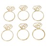 80pcs Ring Shape Paper Clips Rustproof Multifunction Multifunction with Clear