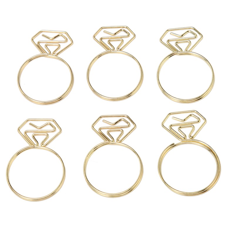 80pcs Ring Shape Paper Clips Rustproof Multifunction Multifunction with Clear