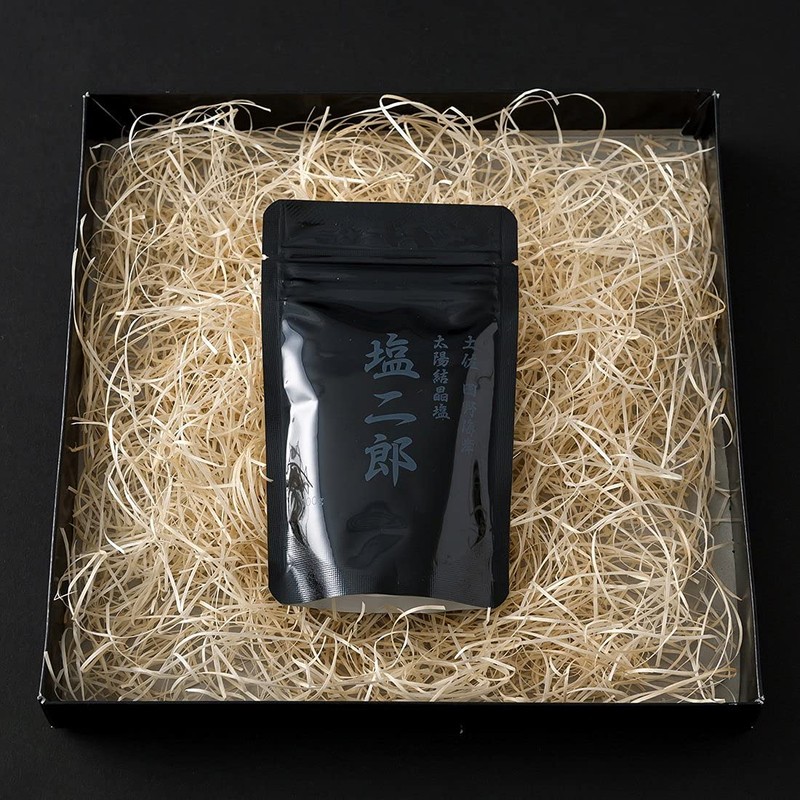 Shiojiro Completely Sun-dried Salt, 3.5 oz (100 g), Black (Fine