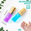 Zhehao 100 Pcs Mini Spray Bottles 3 ml Clear Glass
