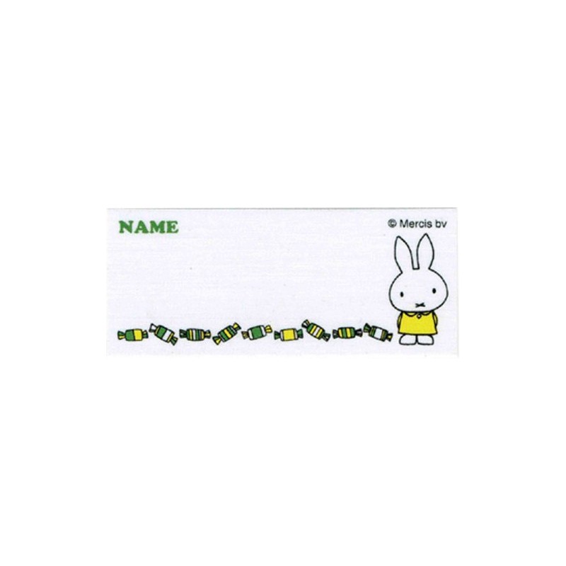 Inagaki Clothing MFN001 Miffy Name Label Iron-On