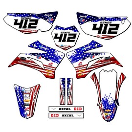 2008-2025 TTR 125 Merica USA Senge Graphics Complete Kit with Rider I.D. Compatible with Yamaha