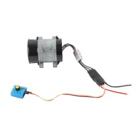 flexman 12V Turbine Boost Fan, Electric High Speed Turbine Charger with Regulator, Automotive Boost Air Intake Fan for Cars