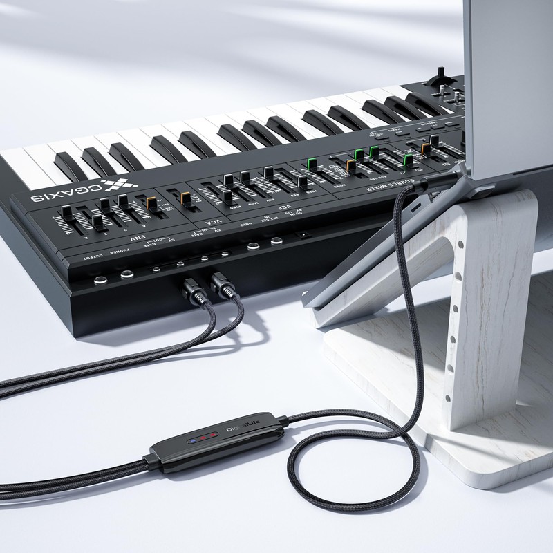 DigitalLife USB to 5-Pin MIDI Interface for PC and Mac