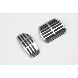 OLIKE 2 Pcs Aluminum Alloy Car Fuel Accelerator Pedal Brake Pedal Cover Kit for Nissan Rogue 2014-2018