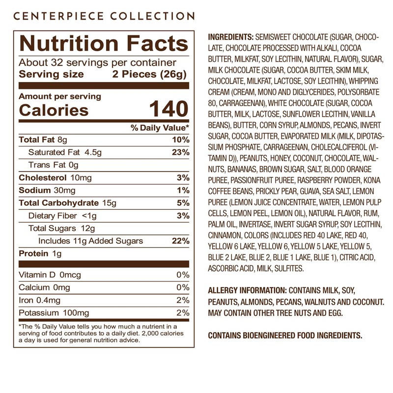 Ethel M Chocolates Centerpiece Collection, 65-Piece Premium Chocolate Assortment