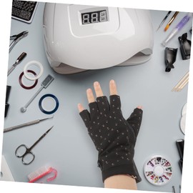 LALAFINA 1 Pair Nail Gloves Gel Cotton Miss Riding