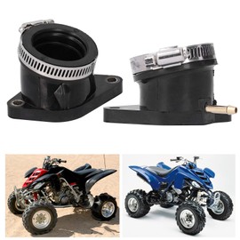 Yctze Carburettor Sleeves, 2 Pieces Intake Manifold Carburettor Sleeves 5LP-13586-01-00 5LP-13596-01-00 Replacement for Raptor 660 Yamaha 660 Raptor Carburettor Repair Kit Raptor 660 Gas Crumer