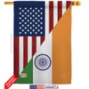 US Friendship India House Flags 2 pcs Pack Regional USA