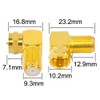 BOOBRIE F Type Conversion Plug L-Shaped F Male to F