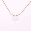 White Opal Star Necklace 14k Gold Filled Necklace Opal Star