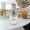 Kichvoe Glass Pitcher: Food Strainer Soy Milk Filter Teapot With