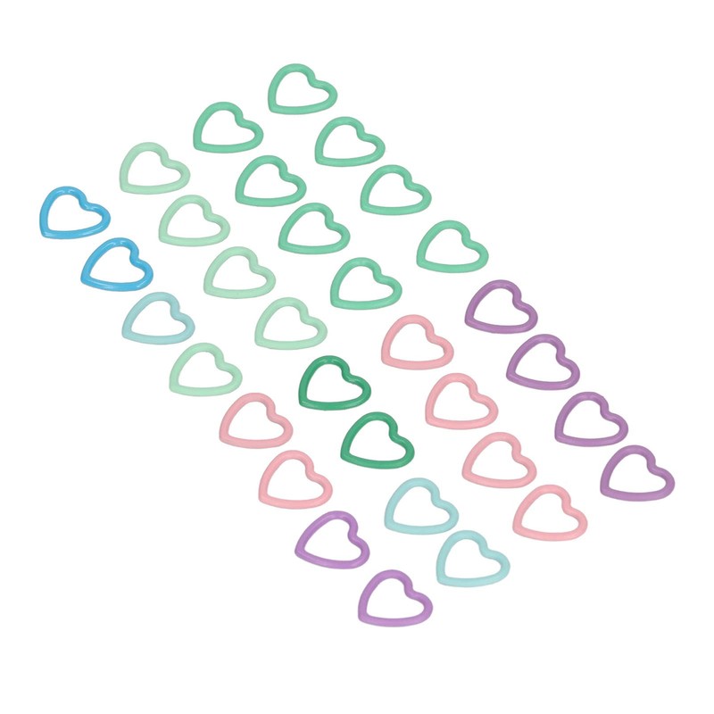 Knitting Stitch Markers Heart Shape Safety Pin Stitch Markers Metal