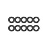 TA-VIGOR 50Pcs Nitrile Rubber O-Rings, 10mm OD 6mm ID 2mm