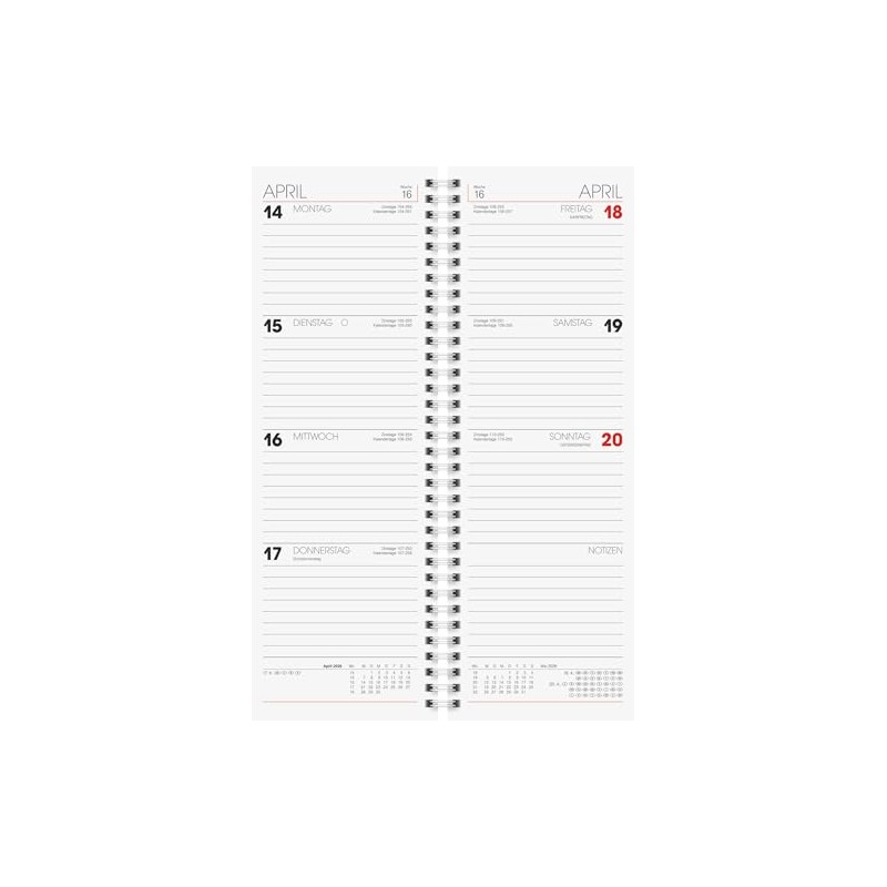 BRUNNEN Vormerkbuch Mod. 783 2026 | 108×297 mm, Karton, blau