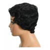 Light Moo Peluca De Cabello Humano Ondulado Corto Para Mujer