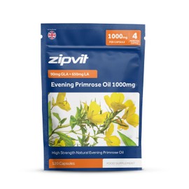 Zipvit Zipvit Evening Primrose Oil 1000mg, 120 Softgel Capsules, Pure Cold Pressed Evening Primrose Oil, High in Omega 6 Gamma Linolenic Acid, Supports Women's Health