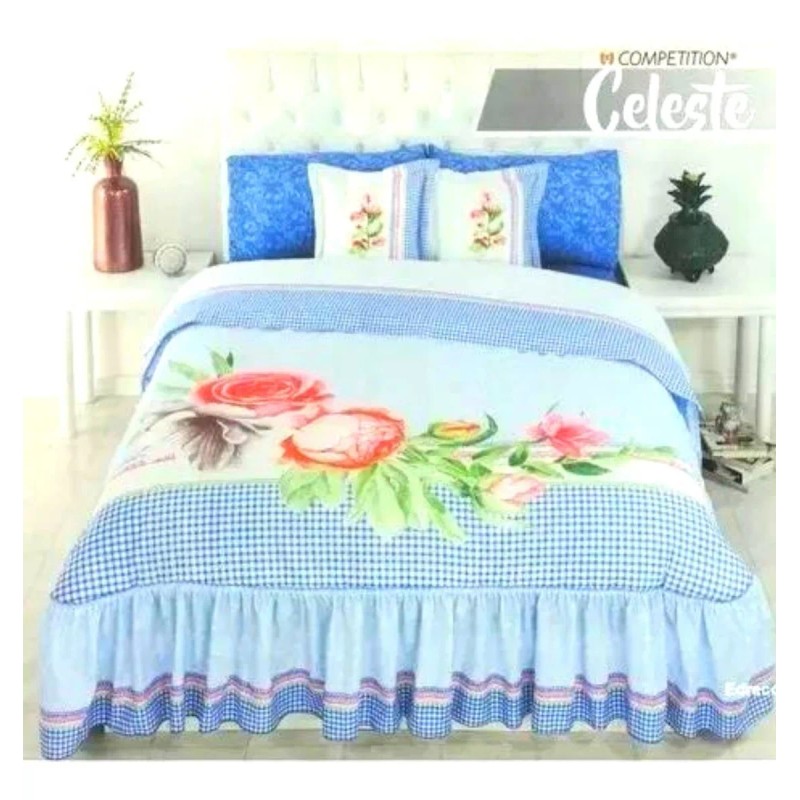 Competition Colcha Matrimonial + Cojines Algodón Competition