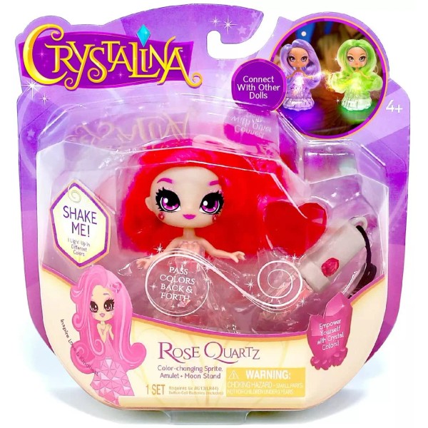 SKYROCKET CRYSTALINA ROSE QUARTZ 4 INCH COLOR CHANGING DOLL WITH