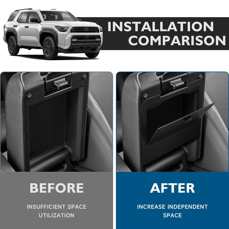BIBLOZ Hidden Storage Box for Toyota 4Runner 2025 2026 Accessories