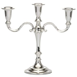 Candlestick 3–lichtig 21.5 CM Silver-Plated and high gloss polished
