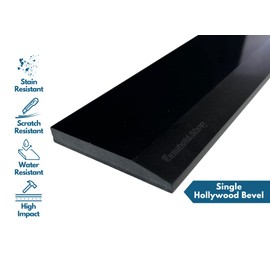 Threshold.Shop Single Hollywood Engineered Marble Threshold for Floor Transitions (Super Black, 6" x 36")