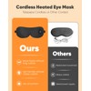 Heated Eye Mask, Cordless Warm Eye Compress for Dry Eyes