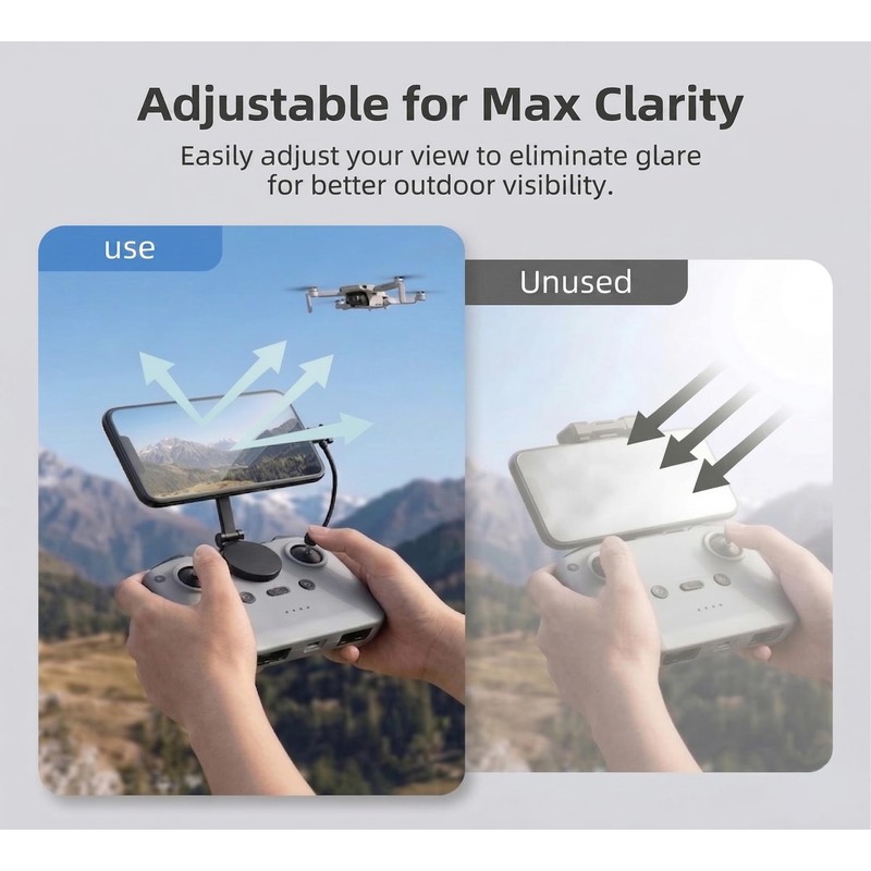 MINGVEN Adjustable Magnetic Phone Stand for DJI RC-N1/N2/N3