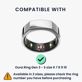 kwmobile 3X Smart Ring Protective Cover Compatible with Oura Ring Gen 3 - S Size 6 7 8 9 10 Case - Silicone Ring Protector - Black/Dusty Pink/Transparent