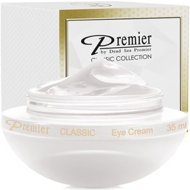 Crema de ojos Premier del Mar Muerto, desafía la edad, ayuda a minimizar las arrugas, las ojeras, la piel flácida, reduce las bolsas, vitamina A y E, 