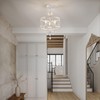 Uiimeces Small Crystal Chandelier, Modern Crystal Chandelier for Dining Room,