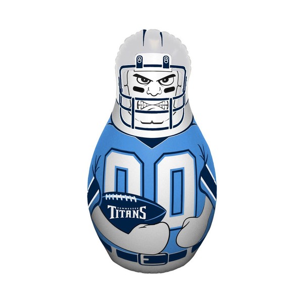 Fremont Die NFL Tennessee Titans Bop Bag Inflatable Tackle Buddy Punching Bag, Mini: 12" Tall, Team Colors