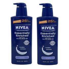 NIVEA 2 Pack NIVEA Essentially Enriched Daily Lotion 16.9 oz Almond Oil Sea Minerals