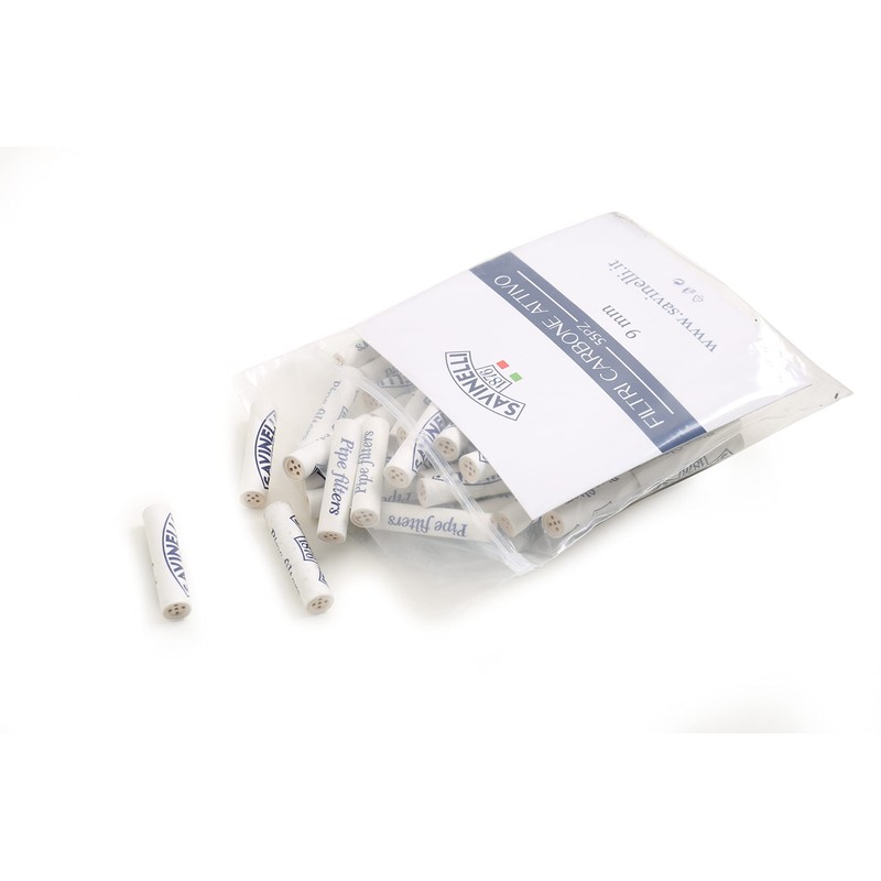 Savinelli Activated Carbon Filter 9 mm Pack of 55 (9
