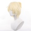 RuijiCOS Short Curly Blonde Cosplay Wig Halloween Costume Party Wigs