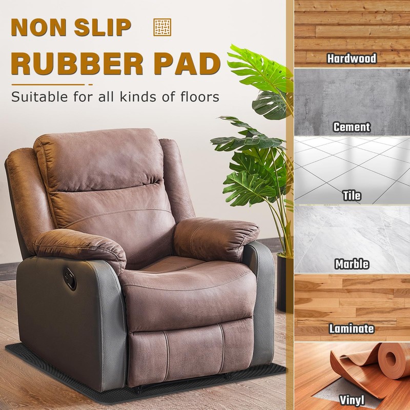 Recliner Pads for Hardwood Floors, 30 * 30 inches Non