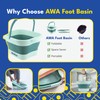 AWA Foot Soaking Tub, Collapsible Foot Bath Soak Tub for