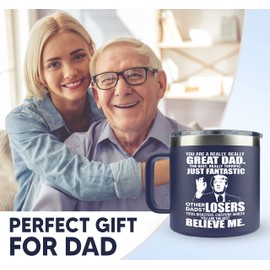 Gifts for Dad from Daughter, Son - Father's Day Gifts for Dad, Men - Dads Birthday Gift Ideas, Happy Birthday gifts for Dads, Fathers - Best Dad Ever Gift, Best dad Mug, 14 Oz Coffee Mug for dad