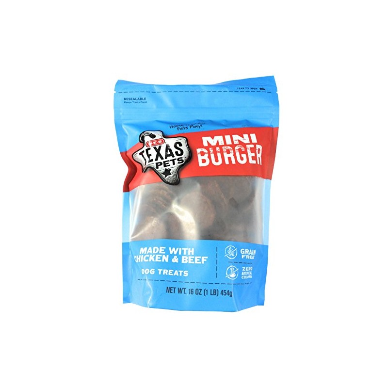 H-E-B Texas Pets Mini Burger Made with Chicken and Beef