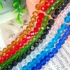 Jmassyang 100 Pieces 8mm Faceted Round Crystal Glass Beads Spacer