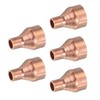 PATIKIL 5Pcs Copper Reducer 5/8" x1/4" ID Reducing Copper Coupling