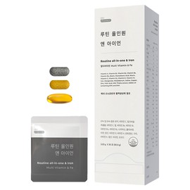 Partner_Reference Snoopytotech Kookdae Vitamin Routine All-in-One and Iron Multivitamin Iron Supplement 3030mg 30 servings / 스누파이토텍 국대비타민 루틴 올인원 앤 아이언 멀티비타민 철분제 3030mg 30회분