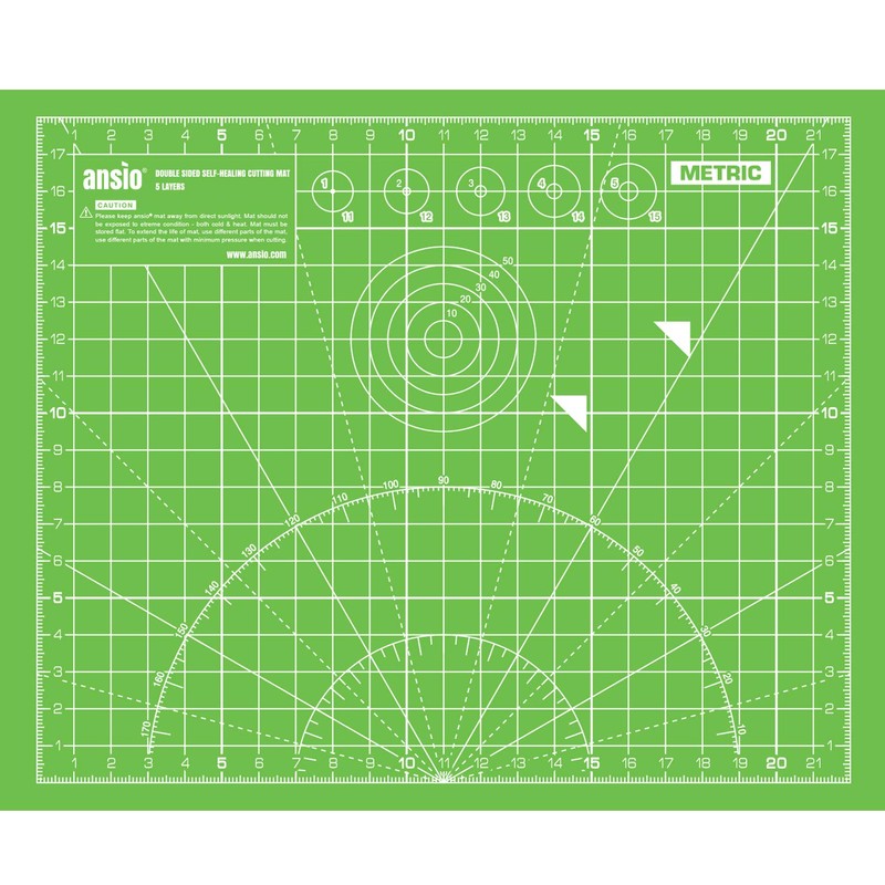 ANSIO Craft Cutting Mat Self Healing A5 Double Sided 5